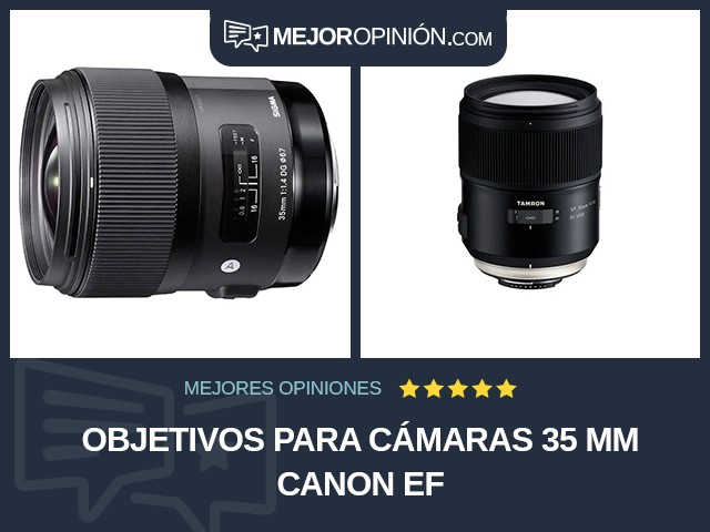Objetivos para cámaras 35 mm Canon EF