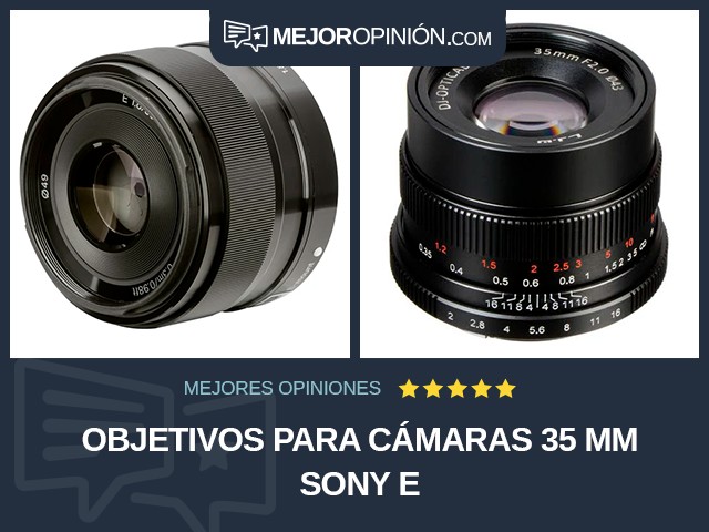 Objetivos para cámaras 35 mm Sony E