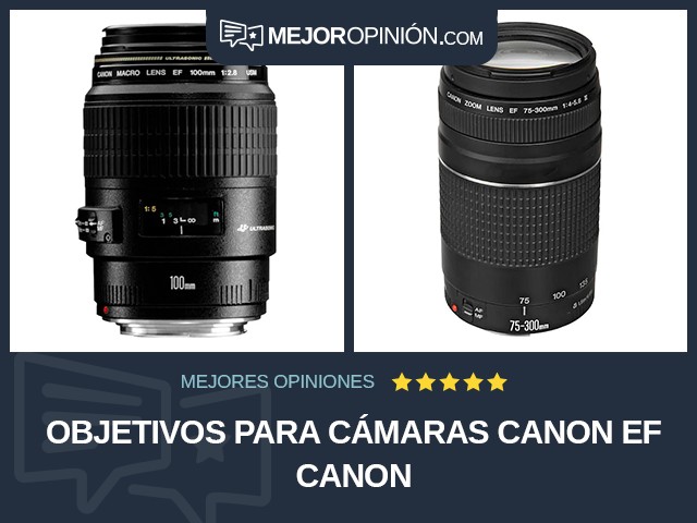 Objetivos para cámaras Canon EF Canon