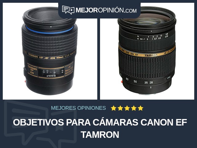 Objetivos para cámaras Canon EF Tamron