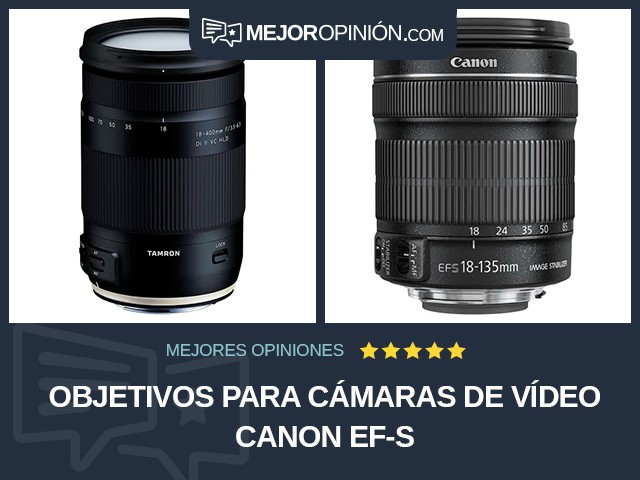 Objetivos para cámaras de vídeo Canon EF-S