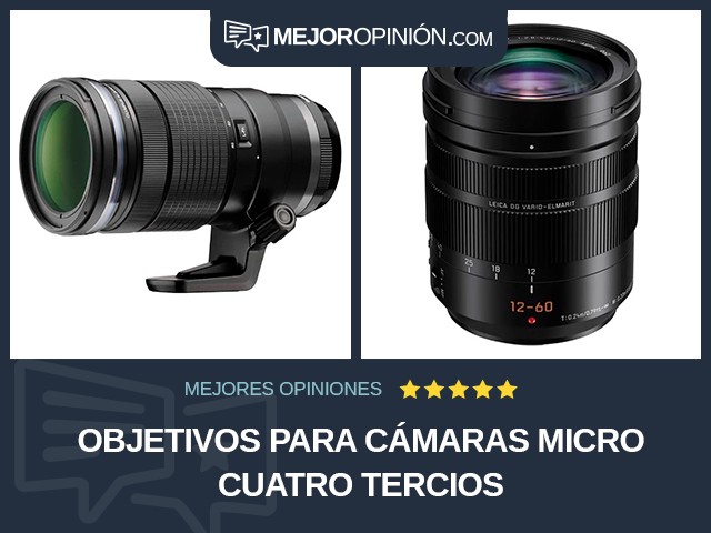 Objetivos para cámaras Micro Cuatro Tercios