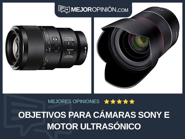 Objetivos para cámaras Sony E Motor ultrasónico