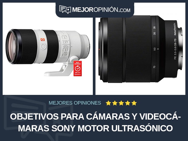 Objetivos para cámaras y videocámaras Sony Motor ultrasónico