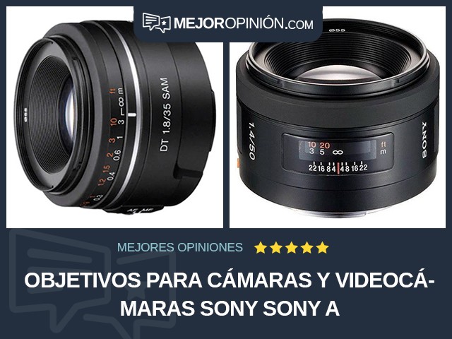 Objetivos para cámaras y videocámaras Sony Sony A