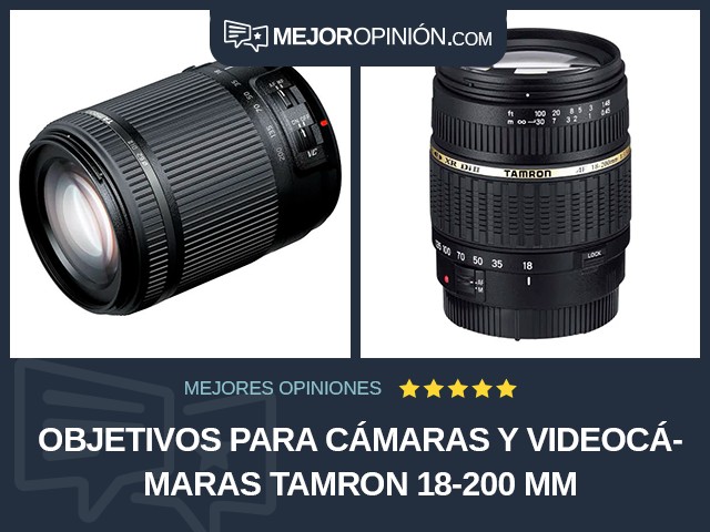 Objetivos para cámaras y videocámaras Tamron 18-200 mm