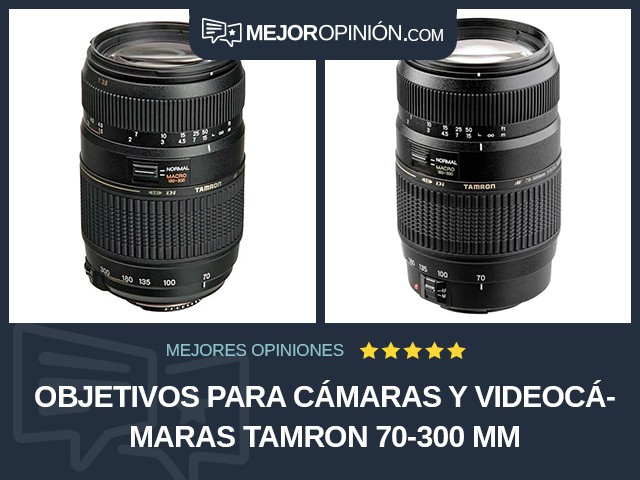 Objetivos para cámaras y videocámaras Tamron 70-300 mm