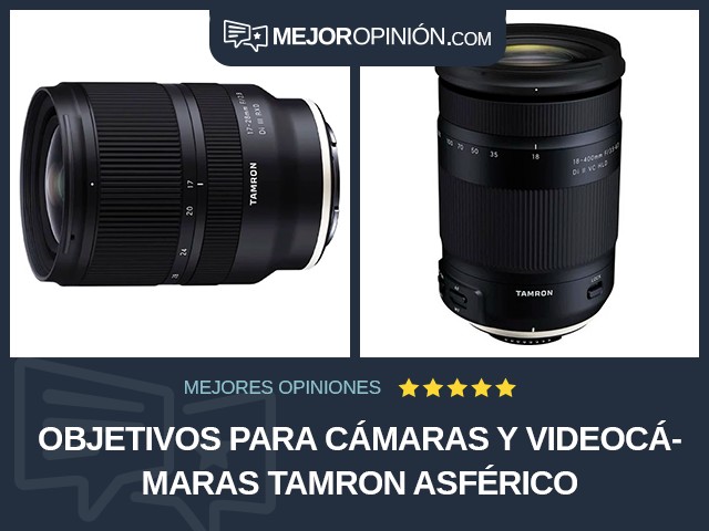 Objetivos para cámaras y videocámaras Tamron Asférico