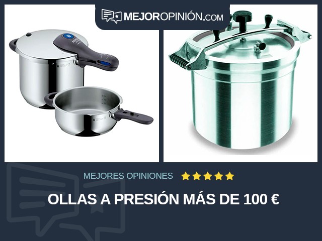 Ollas a presión Más de 100 €