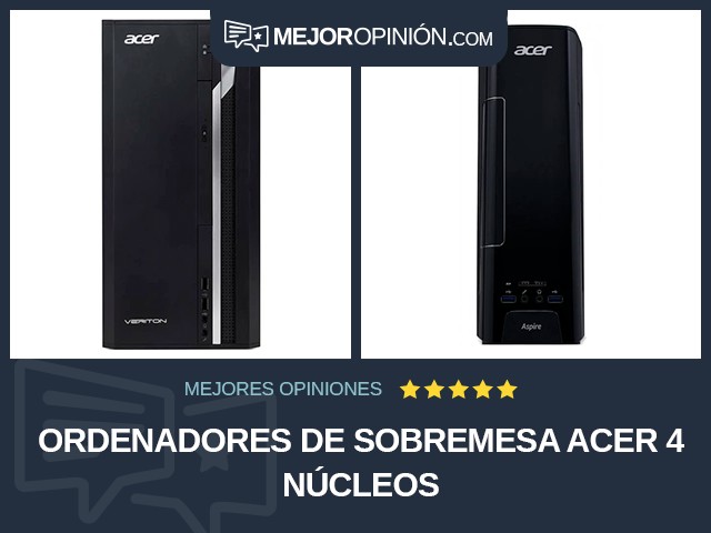 Ordenadores de sobremesa Acer 4 núcleos