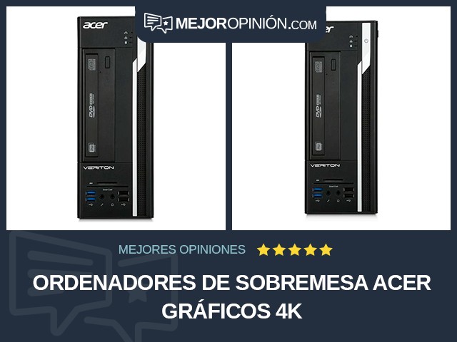 Ordenadores de sobremesa Acer Gráficos 4K