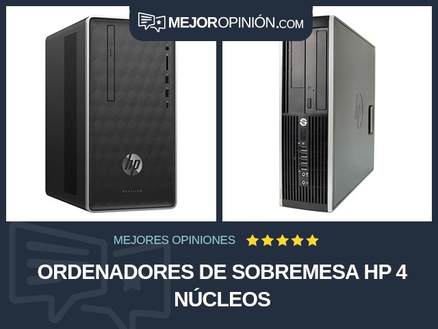 Ordenadores de sobremesa HP 4 núcleos