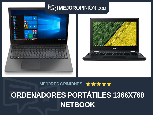 Ordenadores portátiles 1366x768 Netbook
