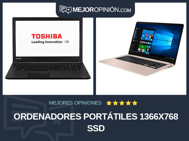 Ordenadores portátiles 1366x768 SSD