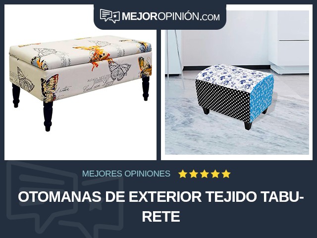 Otomanas de exterior Tejido Taburete