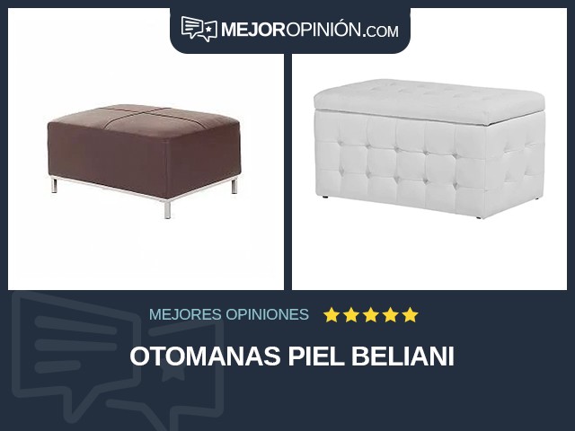 Otomanas Piel Beliani