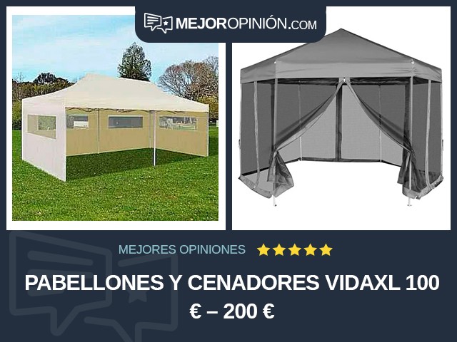 Pabellones y cenadores vidaXL 100 € – 200 €