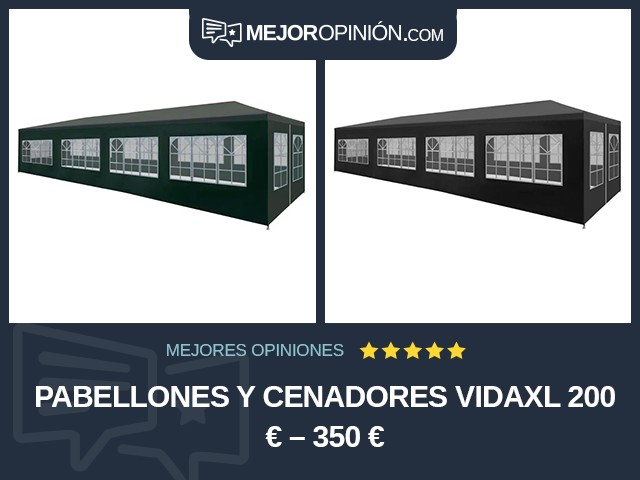 Pabellones y cenadores vidaXL 200 € – 350 €