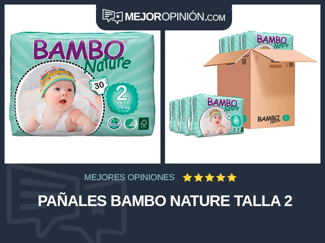 Pañales Bambo Nature Talla 2