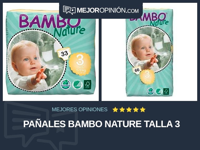 Pañales Bambo Nature Talla 3