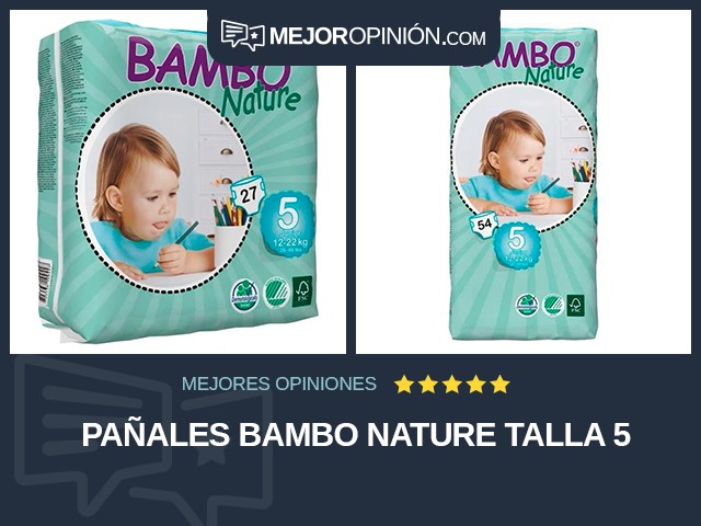 Pañales Bambo Nature Talla 5