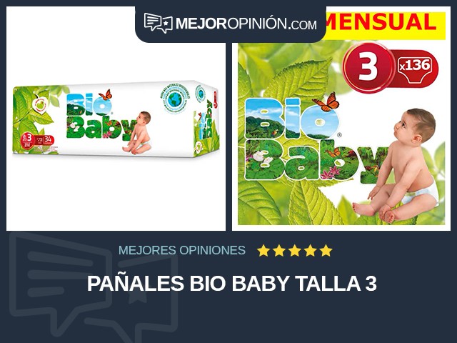 Pañales Bio Baby Talla 3