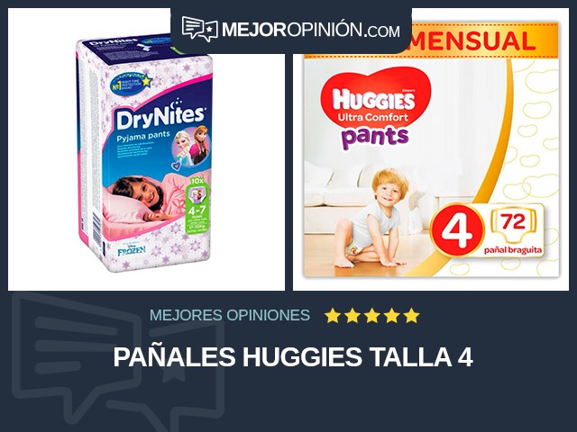 Pañales Huggies Talla 4