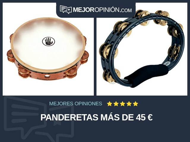 Panderetas Más de 45 €