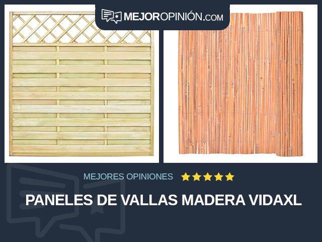 Paneles de vallas Madera vidaXL