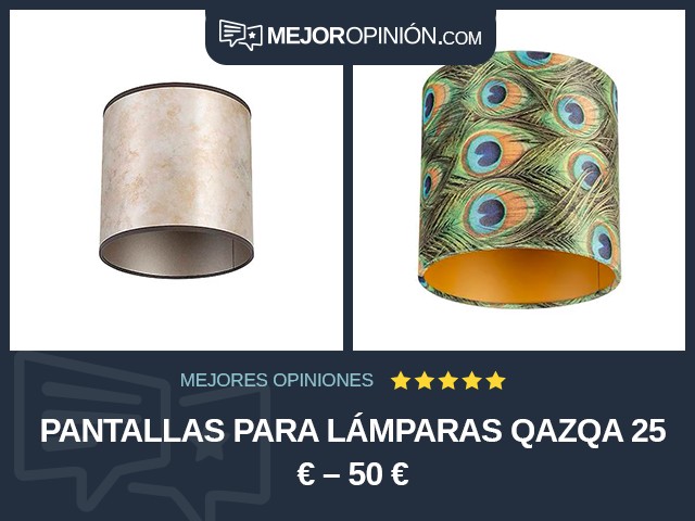 Pantallas para lámparas QAZQA 25 € – 50 €