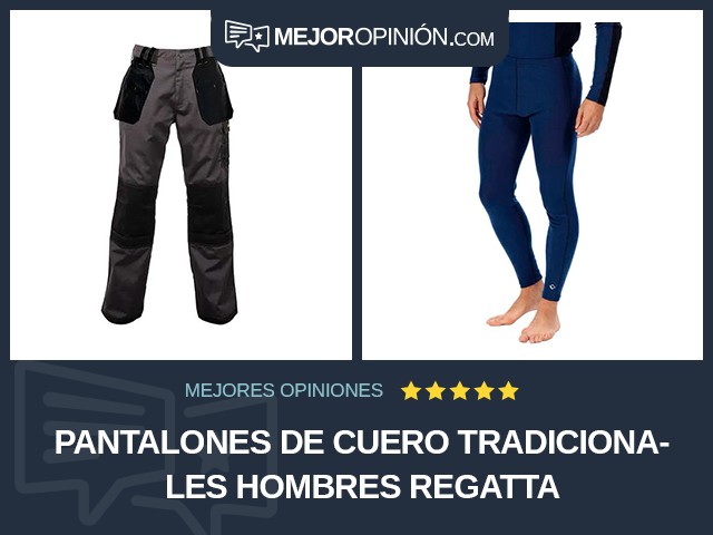 Pantalones de cuero tradicionales Hombres Regatta
