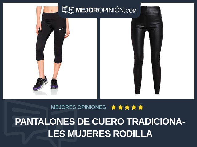 Pantalones de cuero tradicionales Mujeres Rodilla