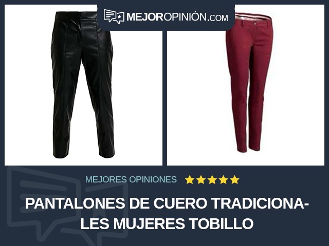 Pantalones de cuero tradicionales Mujeres Tobillo