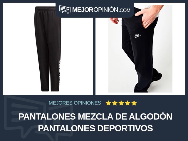 Pantalones Mezcla de algodón Pantalones deportivos