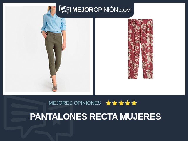 Pantalones Recta Mujeres