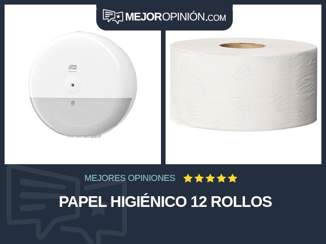 Papel higiénico 12 rollos