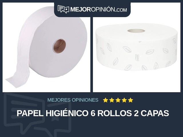 Papel higiénico 6 rollos 2 capas