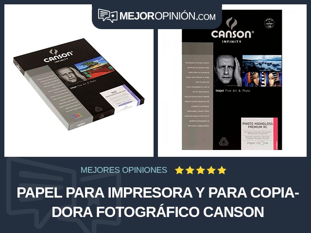 Papel para impresora y para copiadora Fotográfico Canson