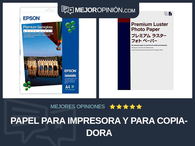 Papel para impresora y para copiadora