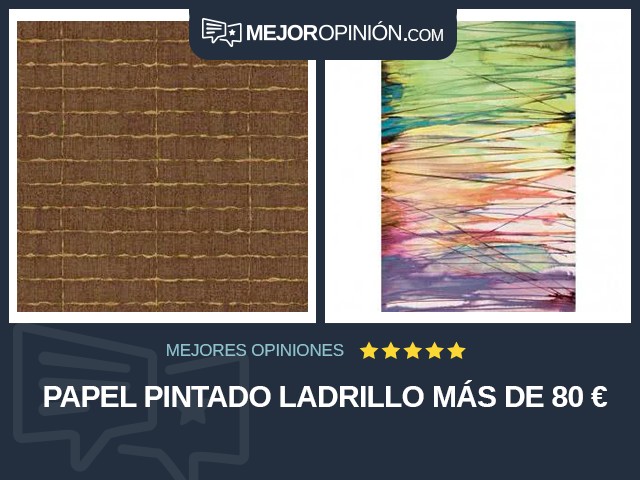 Papel pintado Ladrillo Más de 80 €