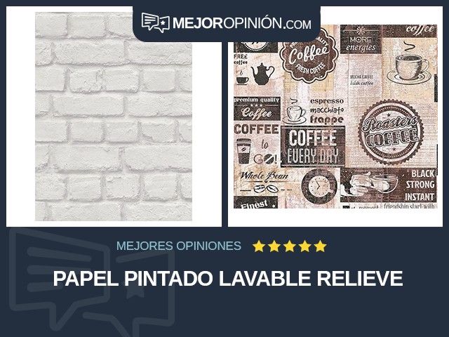 Papel pintado Lavable Relieve