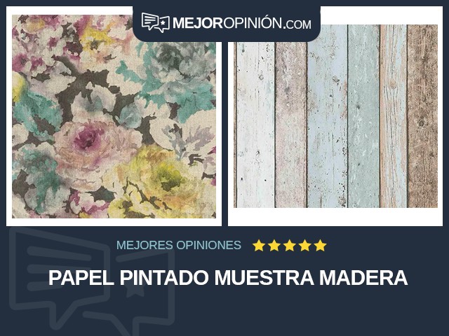 Papel pintado Muestra Madera