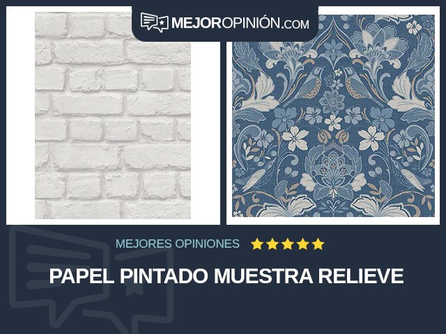 Papel pintado Muestra Relieve