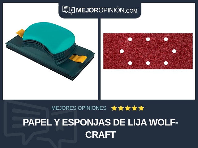 Papel y esponjas de lija Wolfcraft