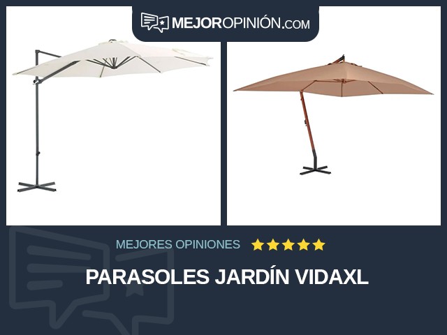 Parasoles Jardín vidaXL