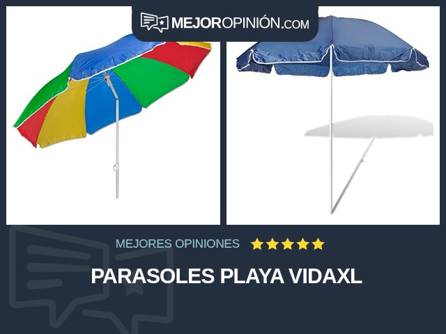 Parasoles Playa vidaXL