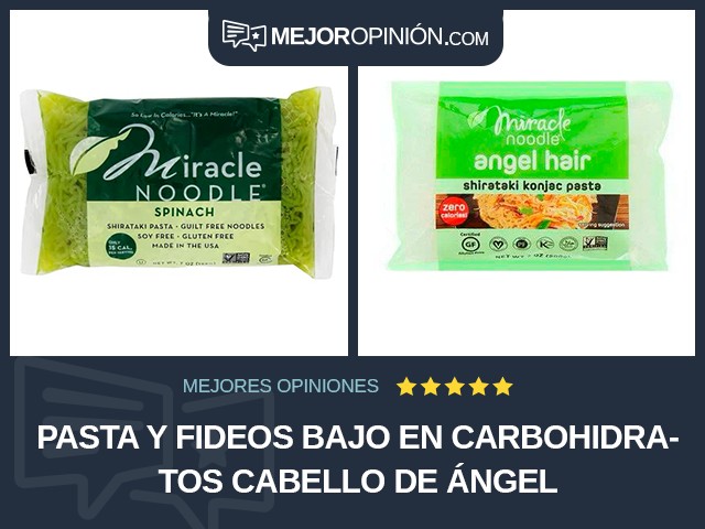 Pasta y fideos Bajo en carbohidratos Cabello de ángel