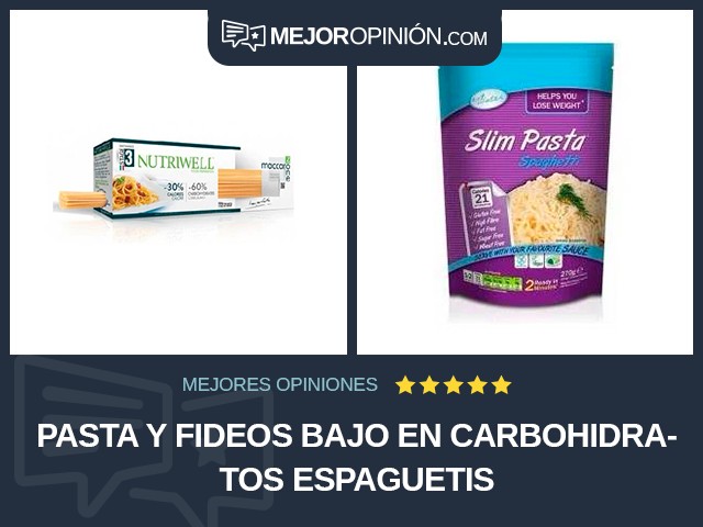 Pasta y fideos Bajo en carbohidratos Espaguetis