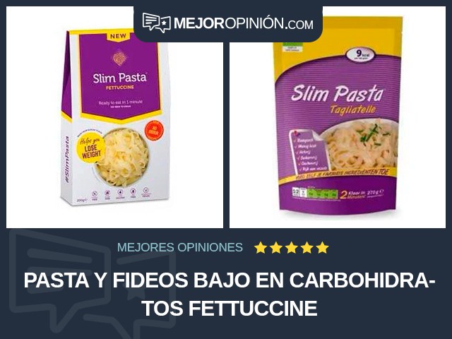 Pasta y fideos Bajo en carbohidratos Fettuccine