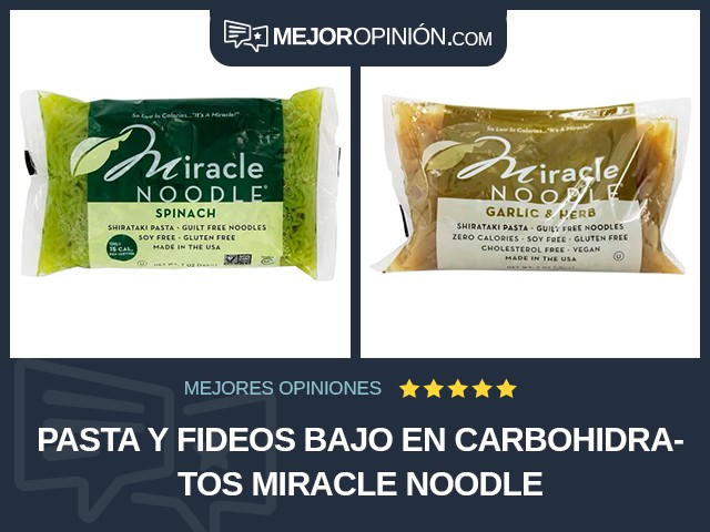 Pasta y fideos Bajo en carbohidratos Miracle Noodle